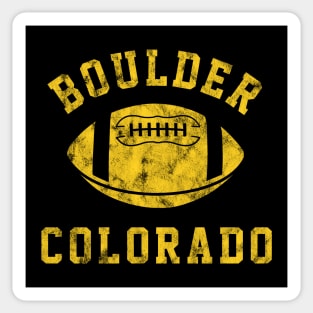 Vintage Boulder Colorado Football Design Sticker